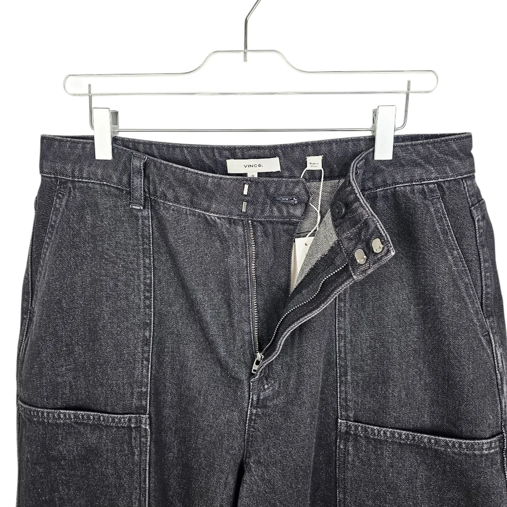 Vince Cotton Utility Crop Wide Leg Jeans NWT - Picture 7 of 15